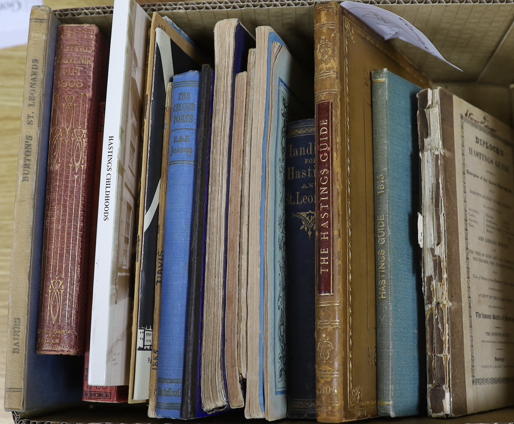 HASTINGS GUIDES - [I. Still] - The Hastings Guide; or a description of that Ancient Town and Port, 3rd edge, 8vo, rebound calf, with map and 4 plates, James Barry, 1804; a further copy, 4th edition, quarter cloth, 1815;